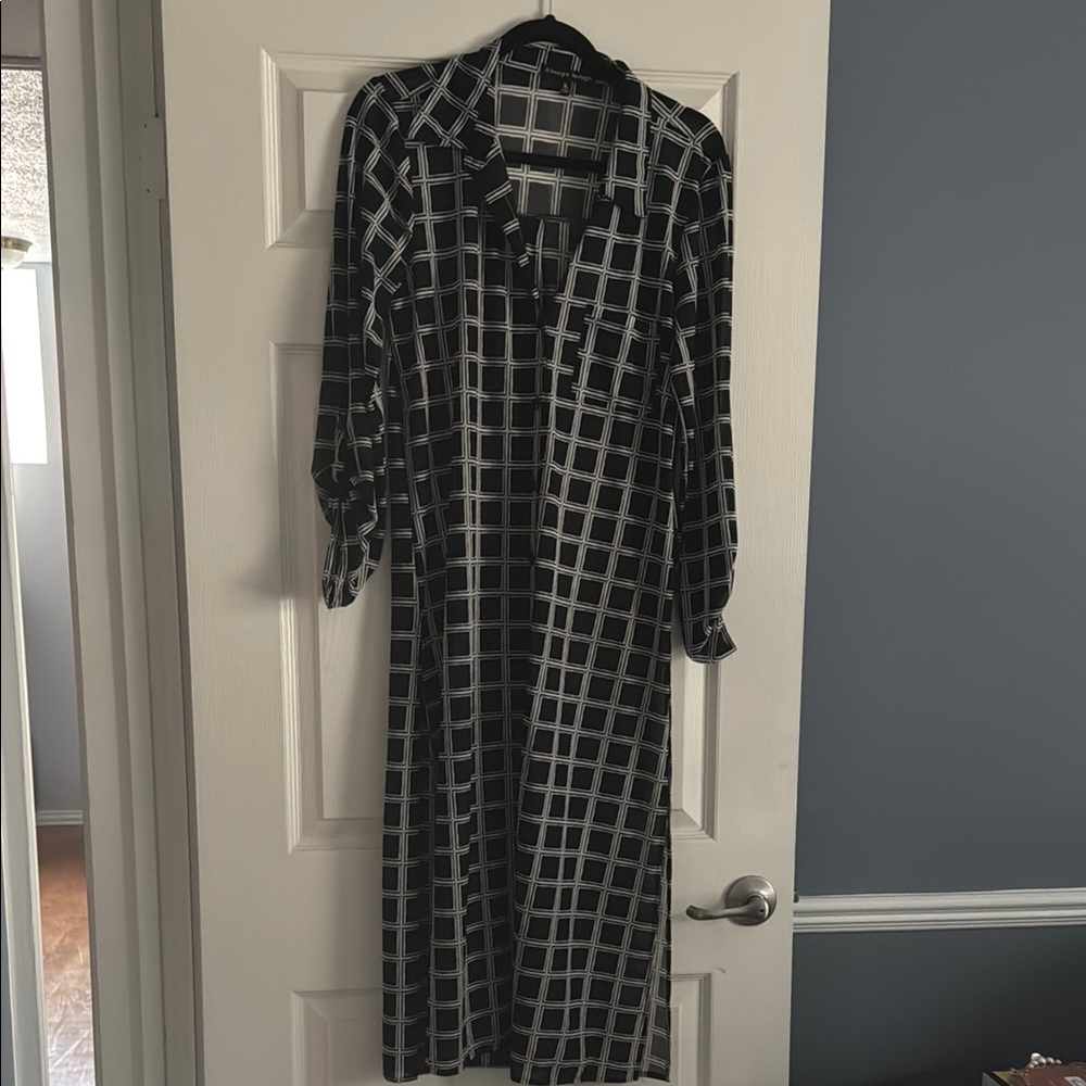 Black and White Sheer coverup